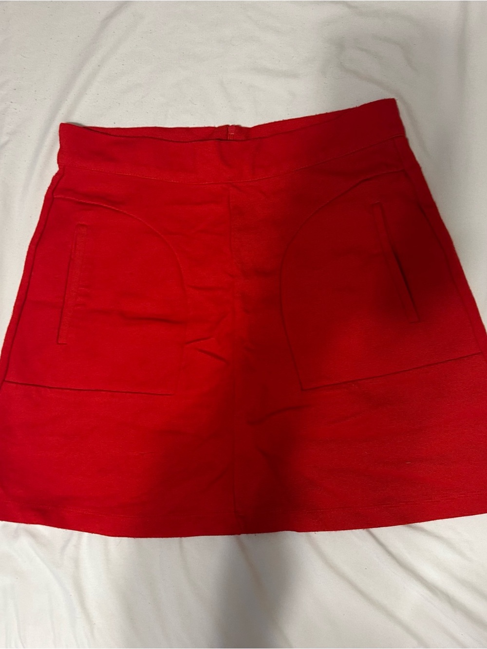 Women’s Red Pocket Front Shorts